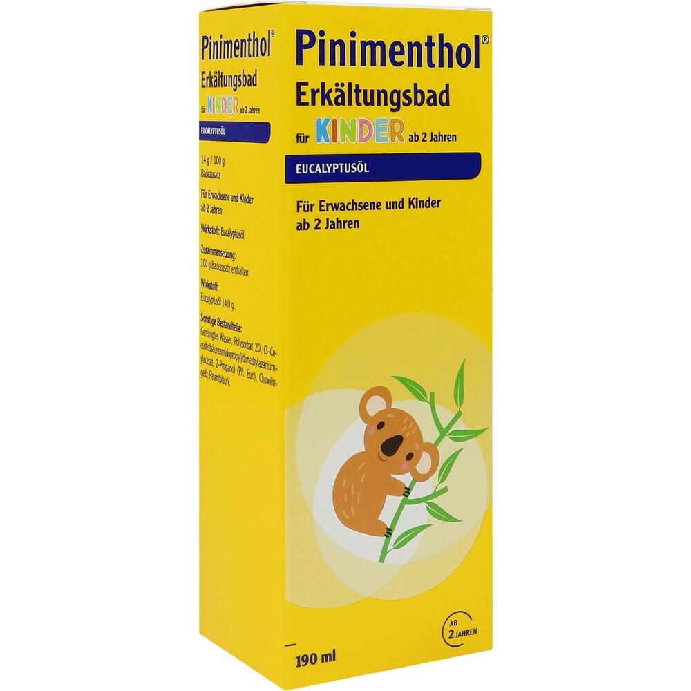 Pinimenthol Erkältungsbad für Kinder ab 2 Jahren Eucalyptus