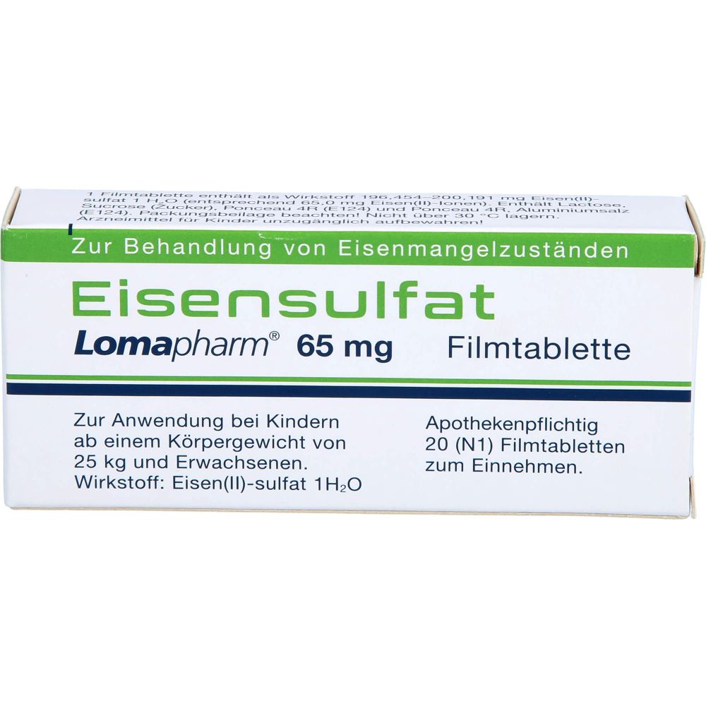 Eisensulfat Lomapharm 65 mg
