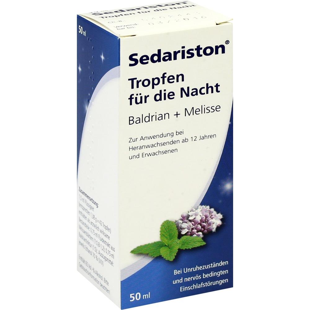Sedariston Tropfen für die Nacht Baldrian + Melisse