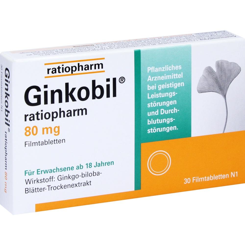 GINKOBIL ratiopharm 80 mg