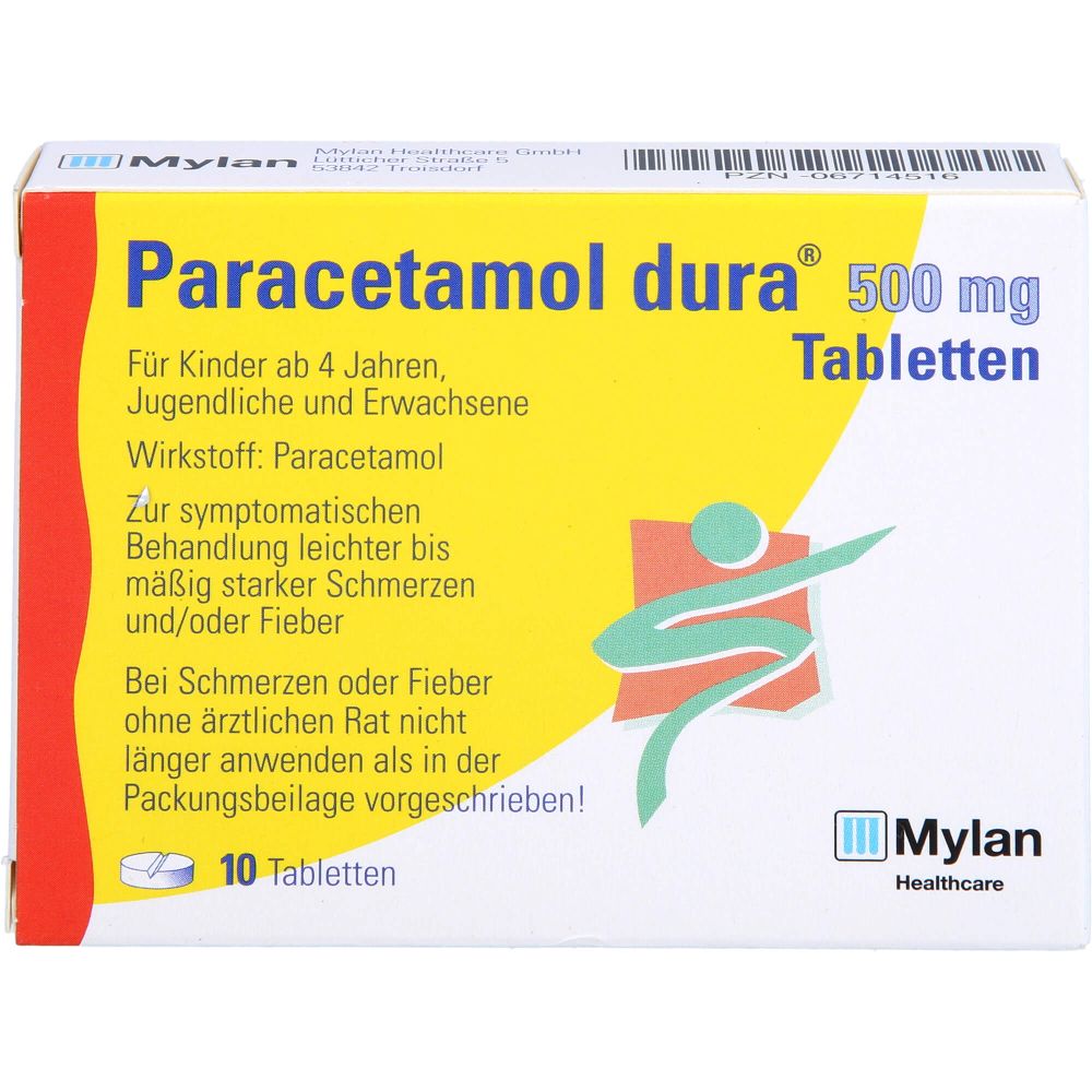 Paracetamol dura 500 mg