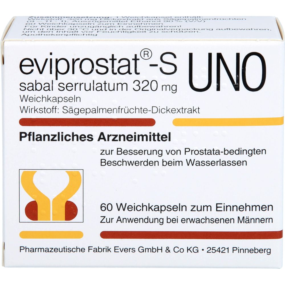 Eviprostat-S Sabal serrulatum 320 mg UNO