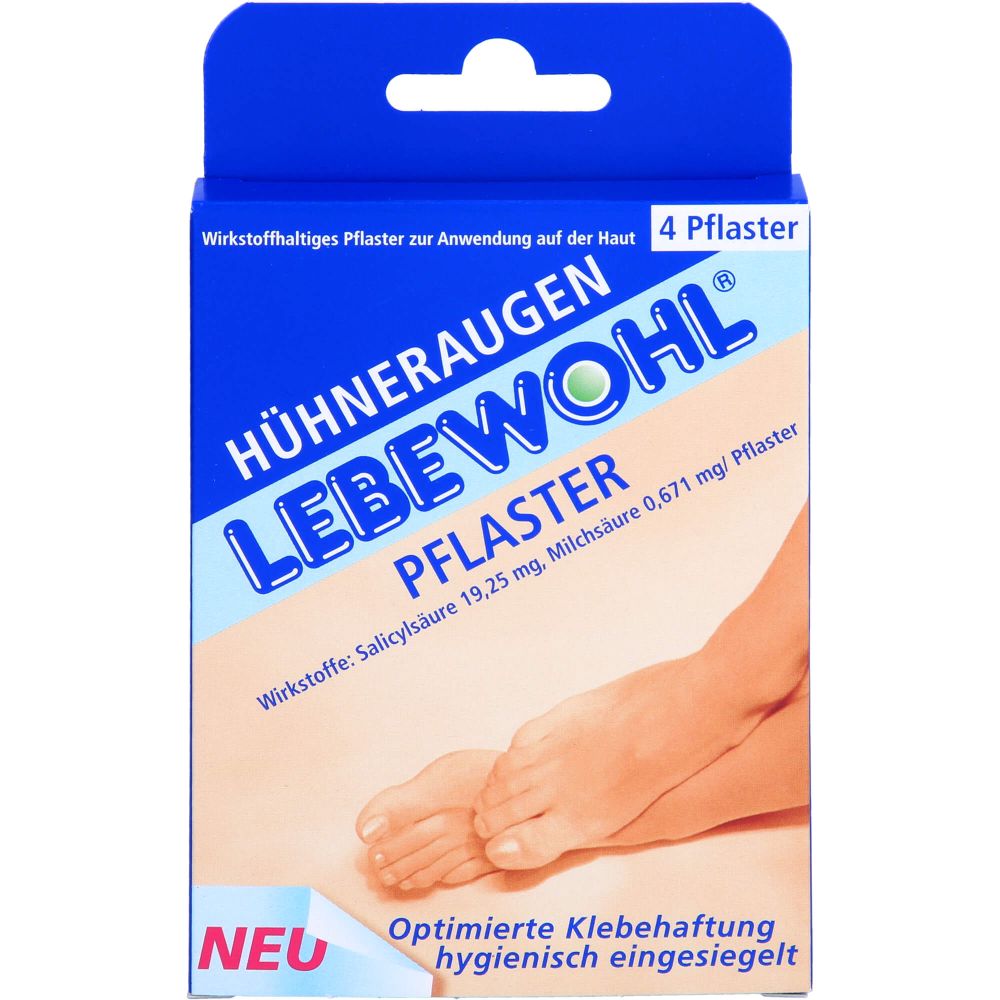 Lebewohl Hühneraugenpflaster