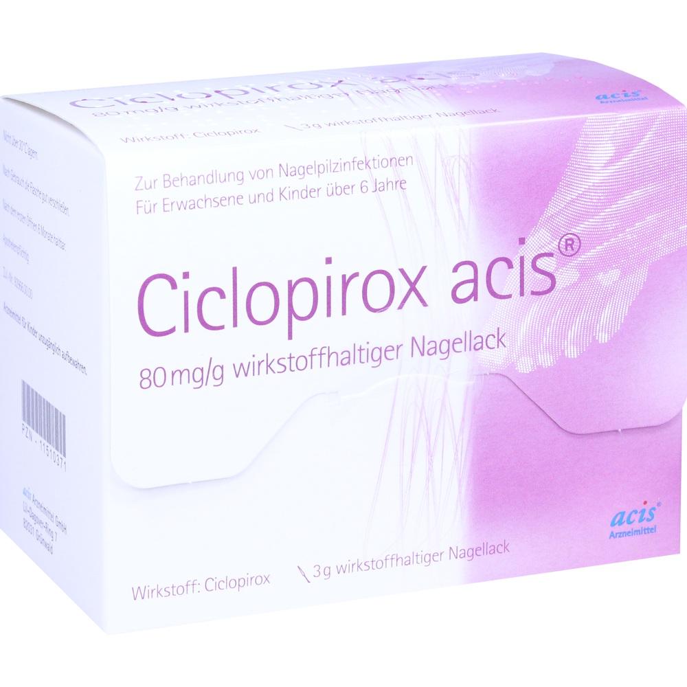 Ciclopirox acis 80 mg/g