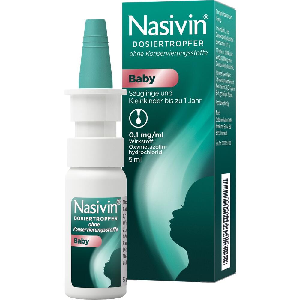 Nasivin Dosiertropfer ohne Konservierungsstoffe Baby