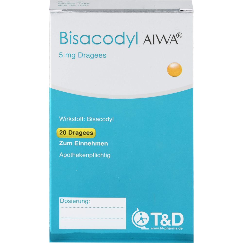 Bisacodyl AIWA 5 mg Dragees