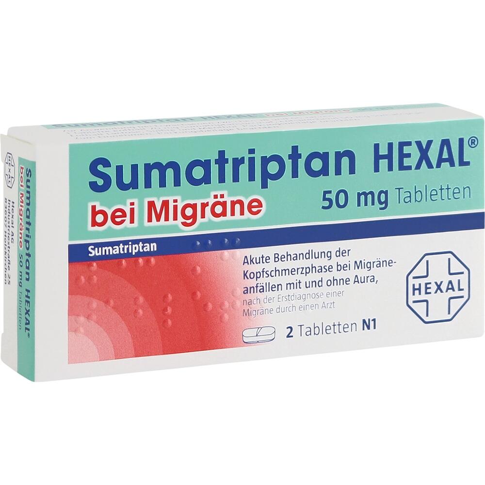 Sumatriptan HEXAL bei Migräne 50 mg
