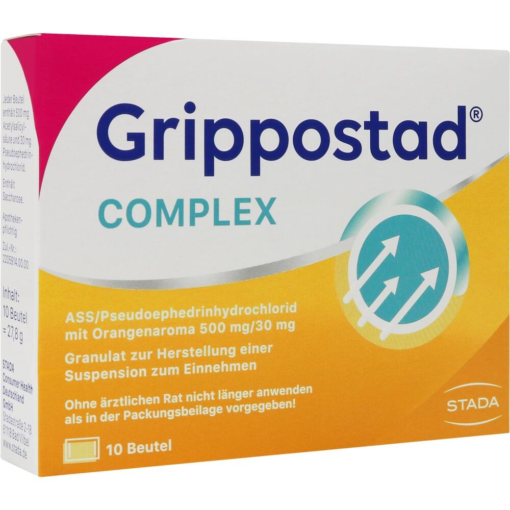 Grippostad Complex ASS/Pseudoephedrin mit Orangenaroma 500 mg/30 mg