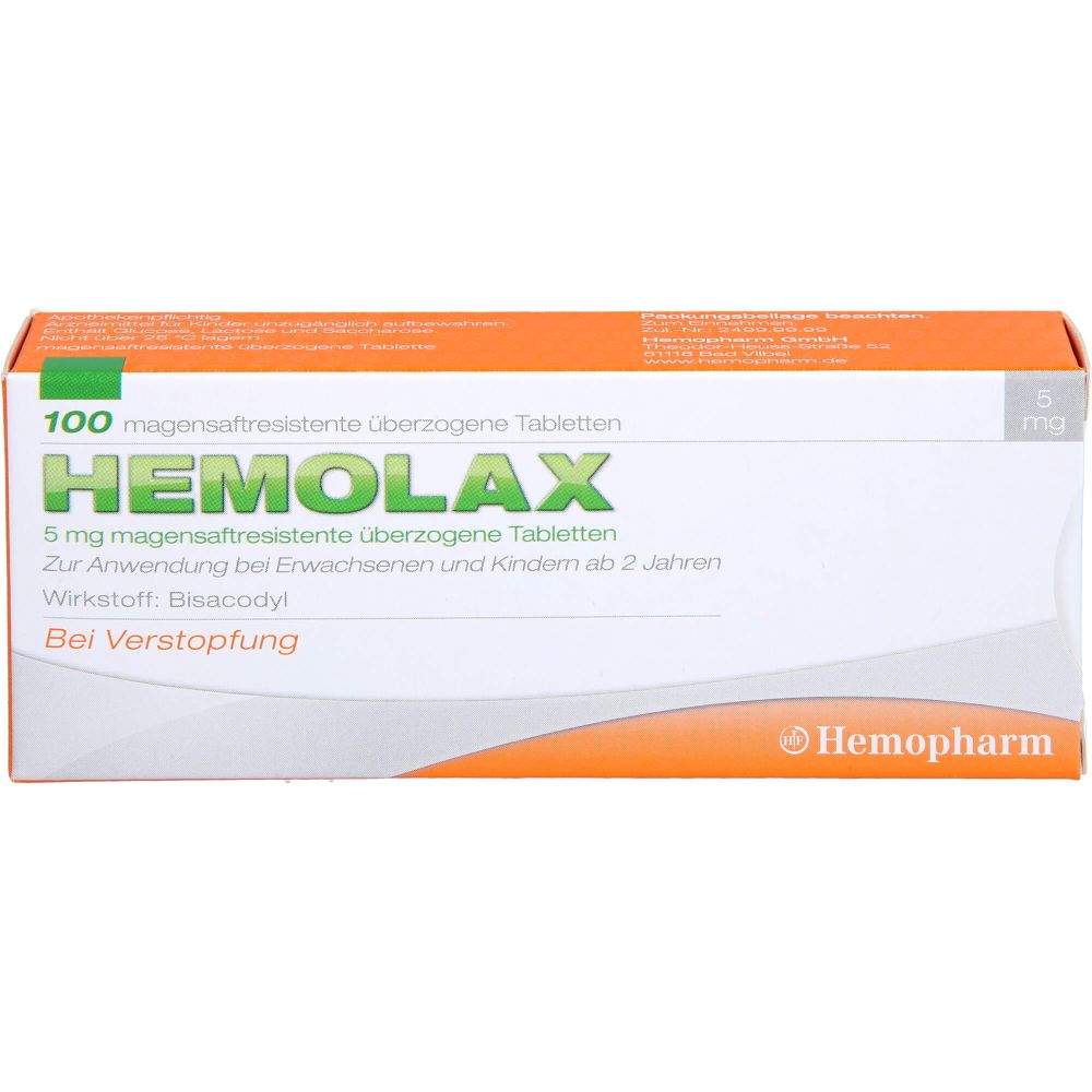 Hemolax 5 mg