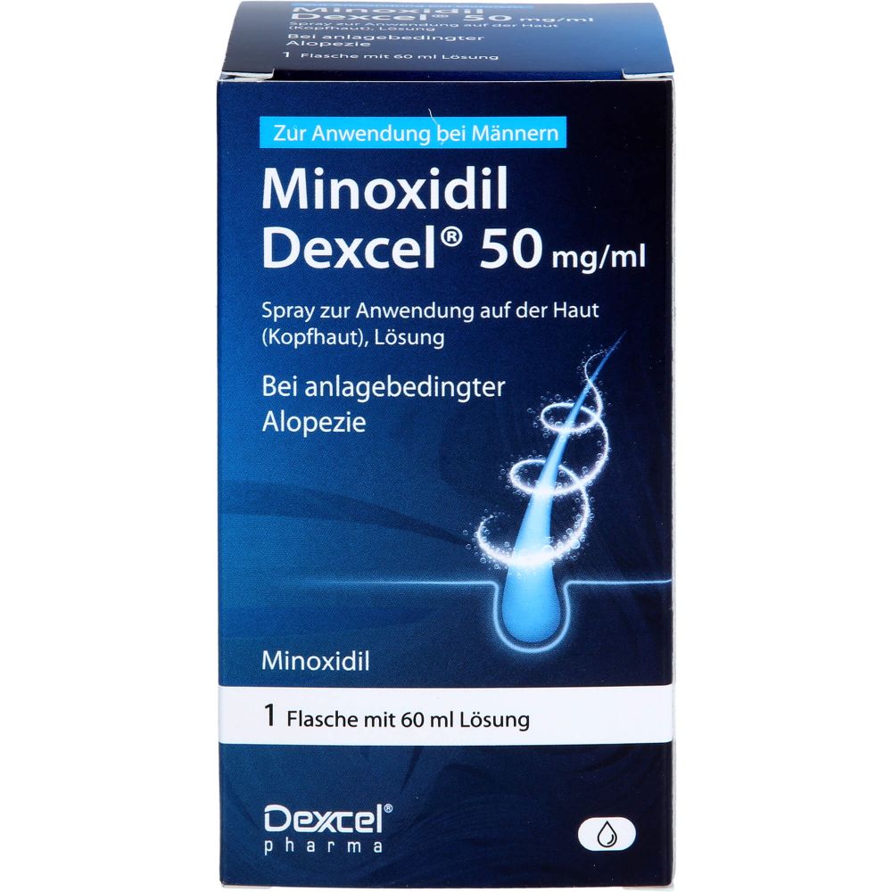 Minoxidil Dexcel 50 mg/ml zur Anwendung auf der Kopfhaut Männer