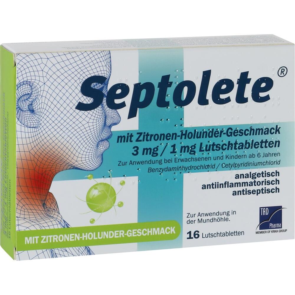 Septolete mit Zitronen-Holunder-Geschmack 3 mg/1 mg