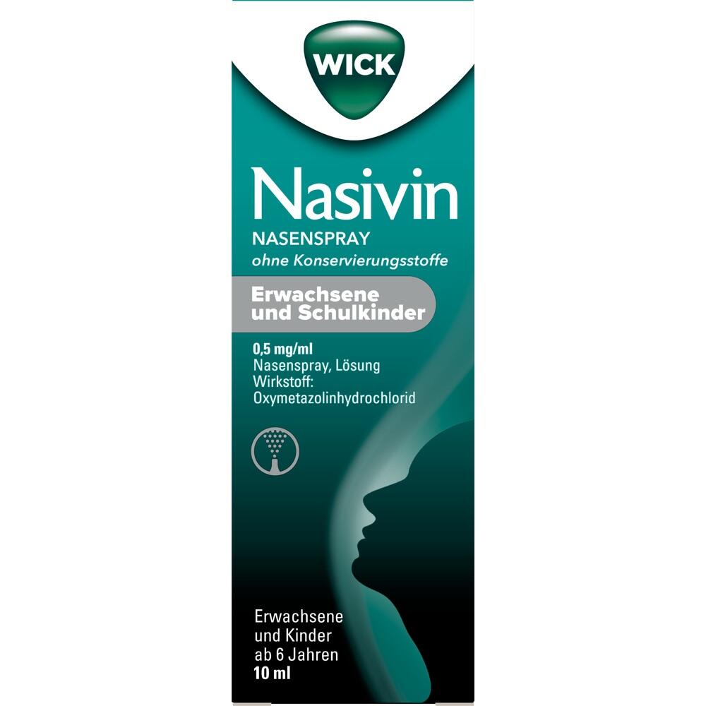 WICK Nasivin Nasenspray ohne Konservierungsstoffe Erwachsene und Schulkinder