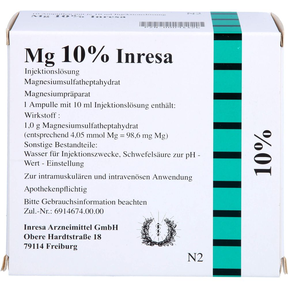 Mg 10 % Inresa