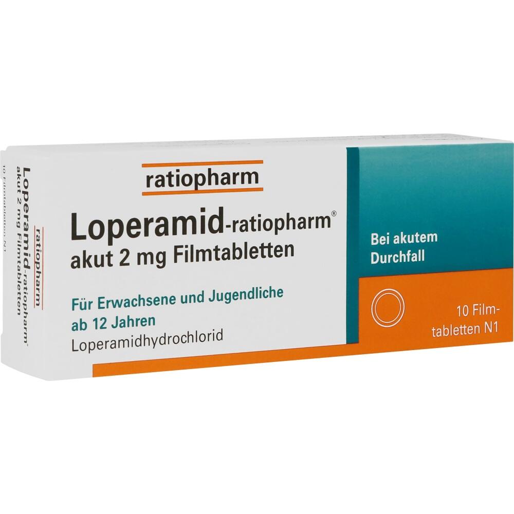 Loperamid-ratiopharm akut 2 mg