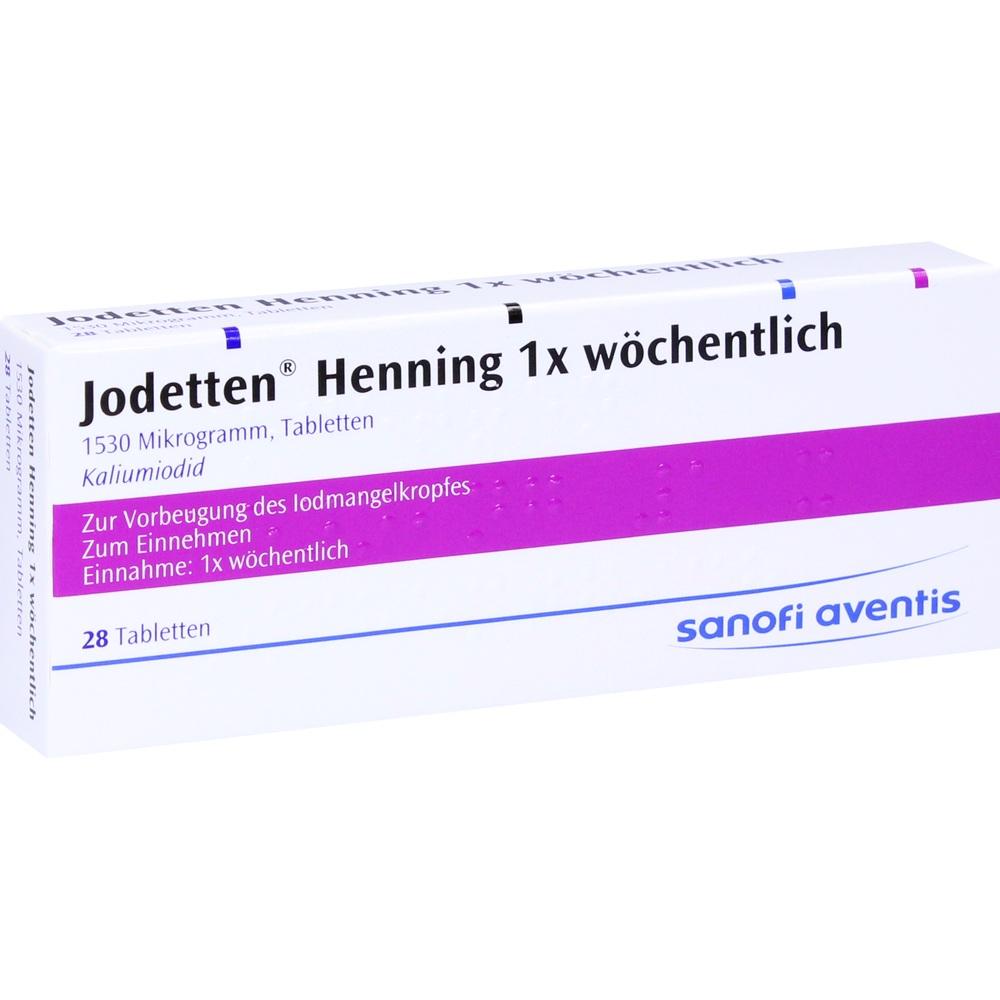 Jodetten Henning 1x wöchentlich 1530 Mikrogramm