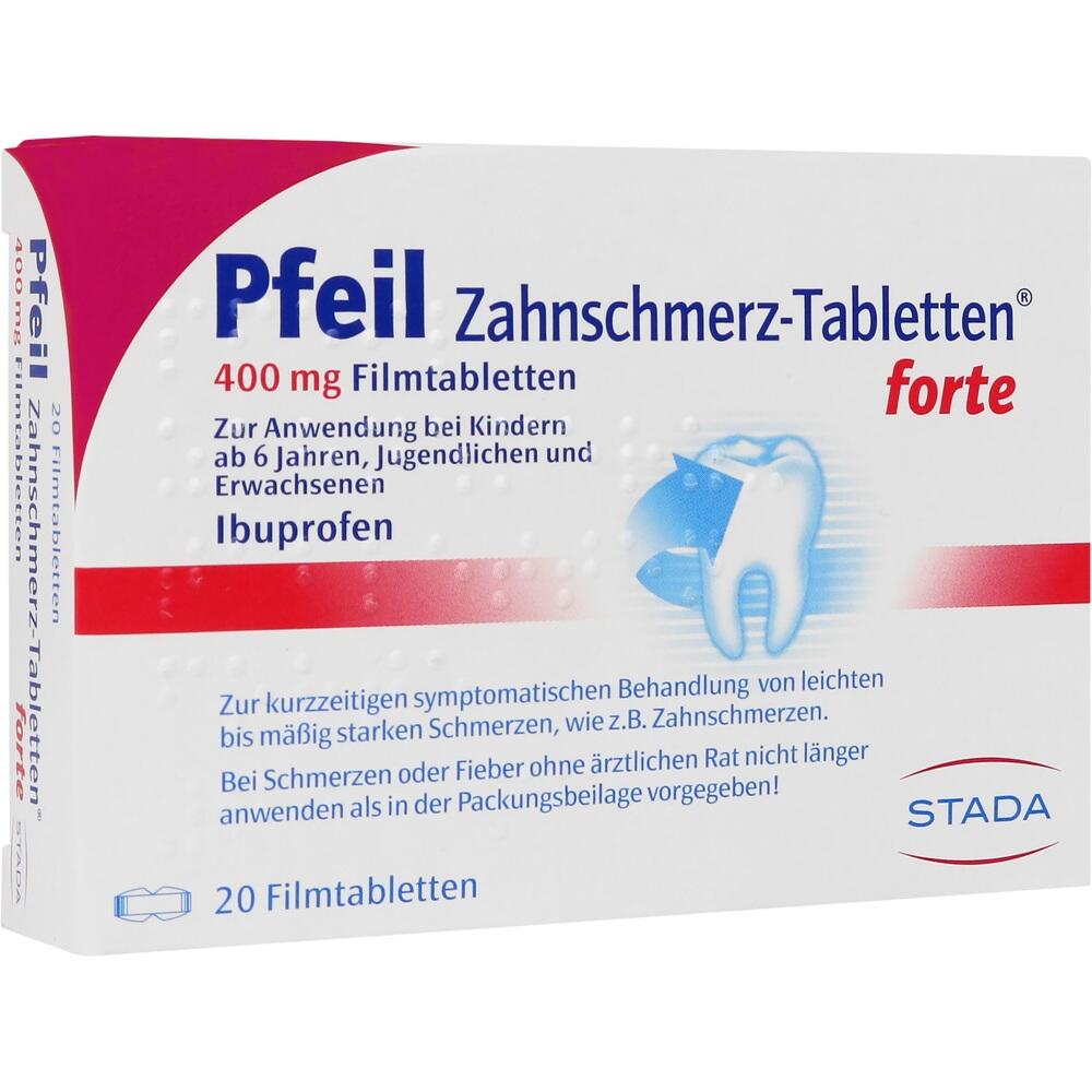 Pfeil Zahnschmerz-Tabletten forte 400 mg