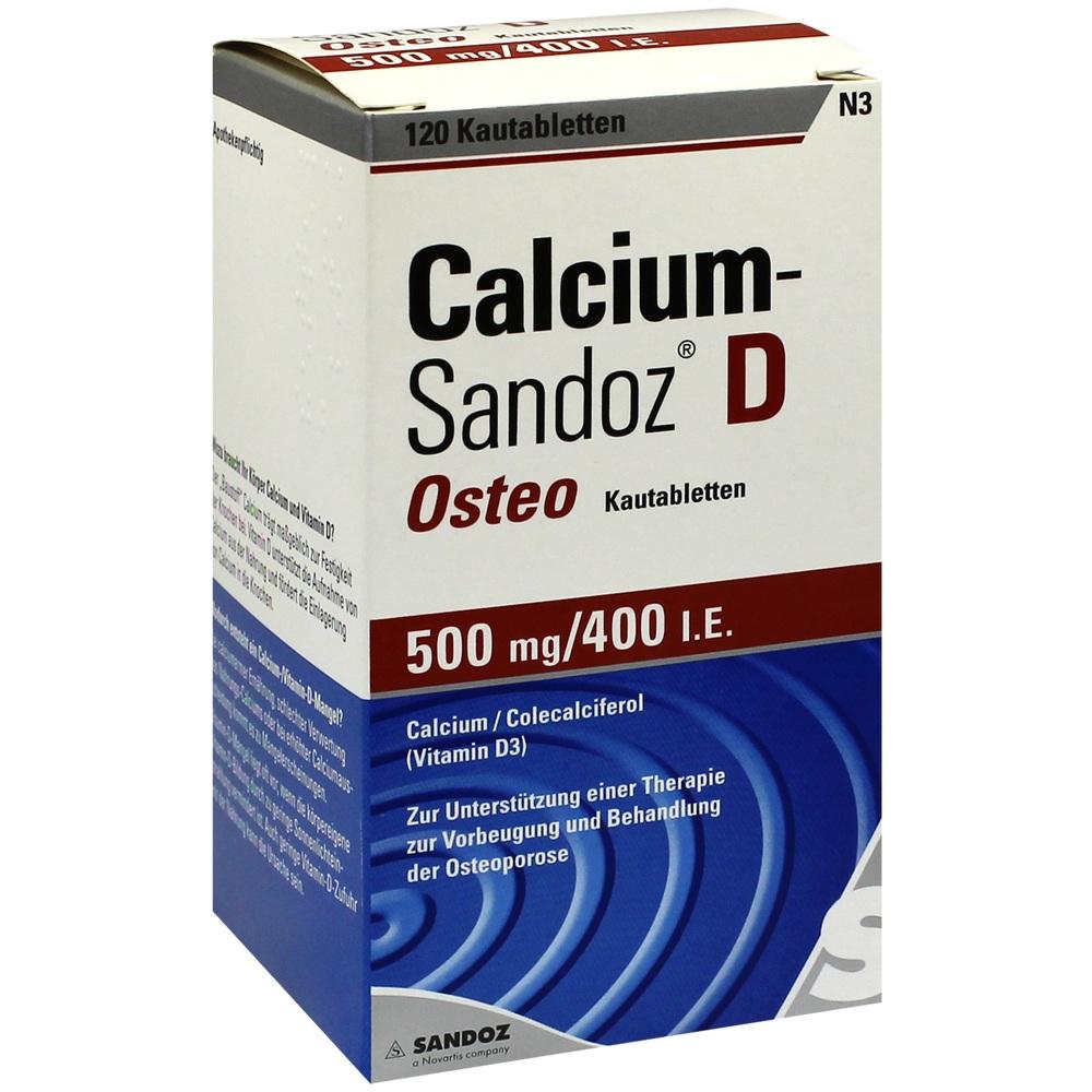 Calcium-Sandoz D Osteo 500 mg/400 I.E.