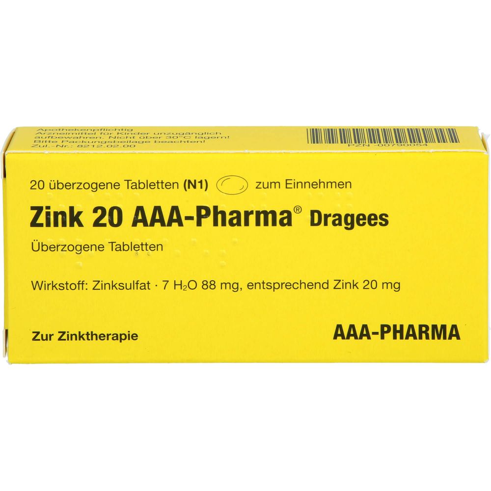 Zink 20 AAA-Pharma