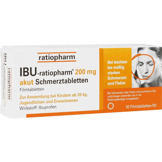 IBU-ratiopharm 200 mg akut Schmerztabletten
