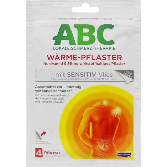 ABC Wärme-Pflaster mit Sensitive-Vlies 9,85 mg Hansaplast med