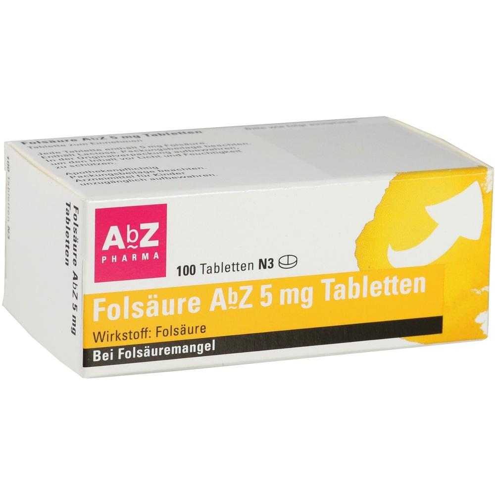 Folsäure AbZ 5 mg
