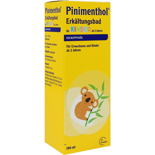 Pinimenthol Erkältungsbad für Kinder ab 2 Jahren Eucalyptus