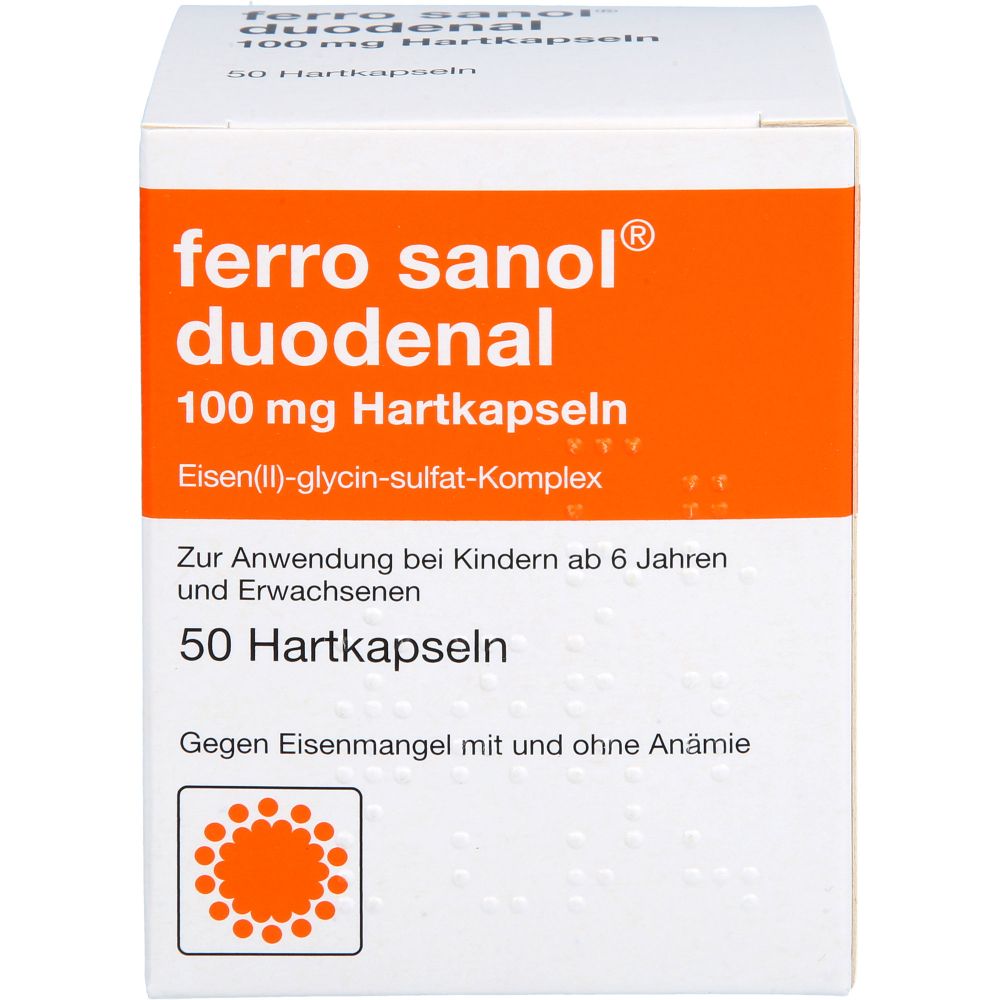 Ferro sanol duodenal 100 mg