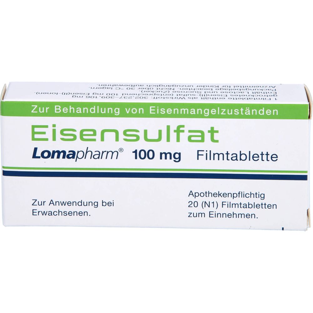 Eisensulfat Lomapharm 100 mg