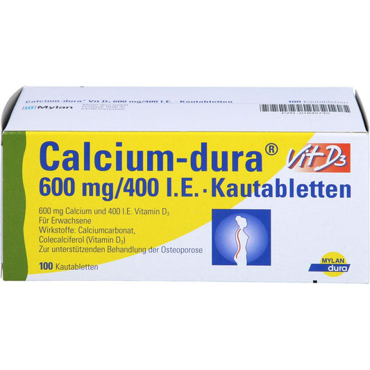 Calcium-dura Vit D3 600 mg/400 I.E.