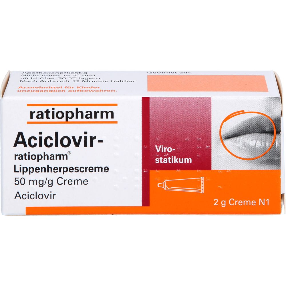 Aciclovir-ratiopharm Lippenherpescreme