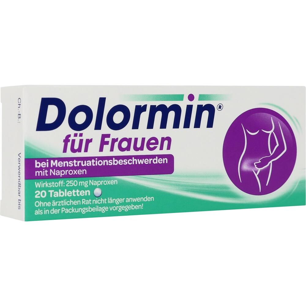 Dolormin für Frauen bei Menstruationsbeschwerden mit Naproxen