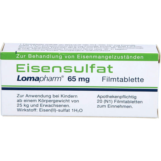 Eisensulfat Lomapharm 65 mg