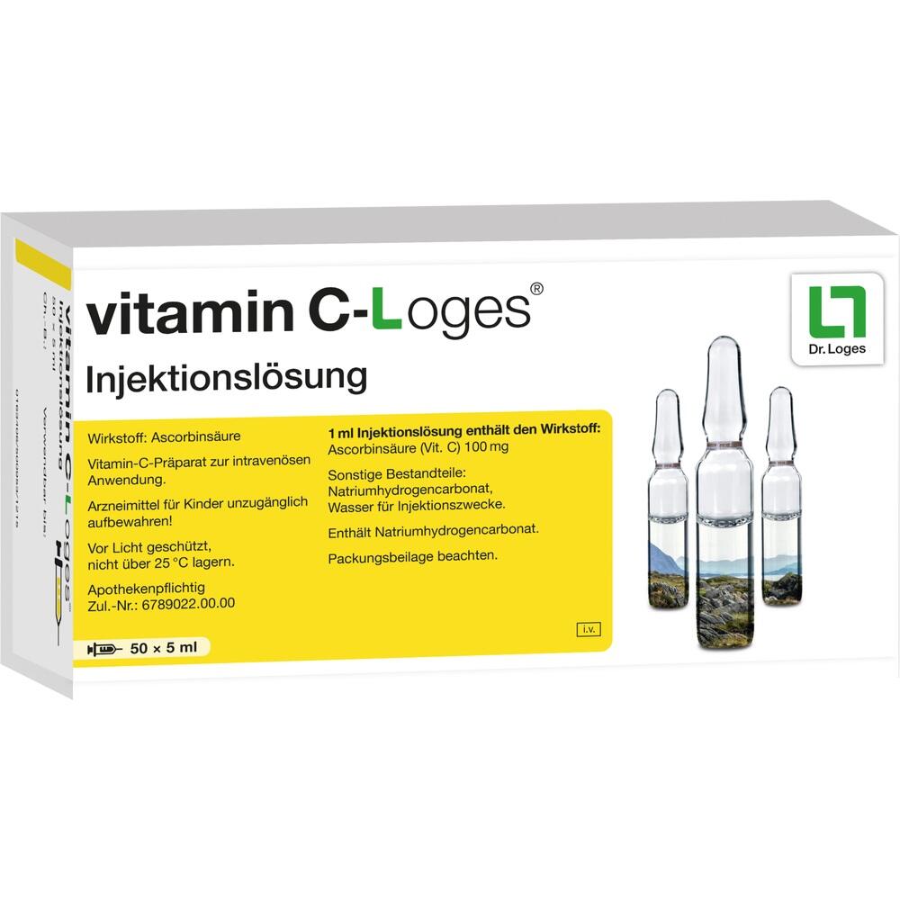 Vitamin C-Loges Injektionslösung 5 ml