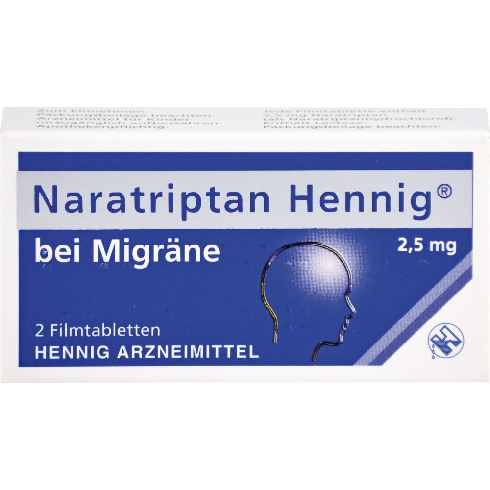 Naratriptan Hennig bei Migräne 2,5 mg