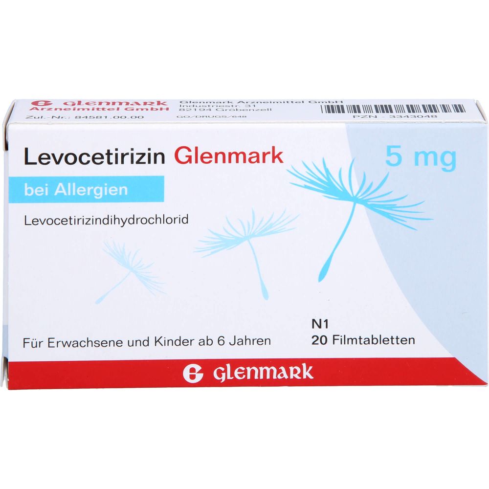 Levocetirizin Glenmark 5 mg