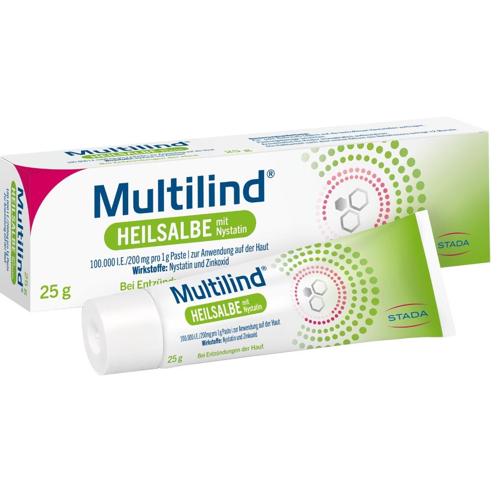 Multilind Heilsalbe mit Nystatin und Zinkoxid