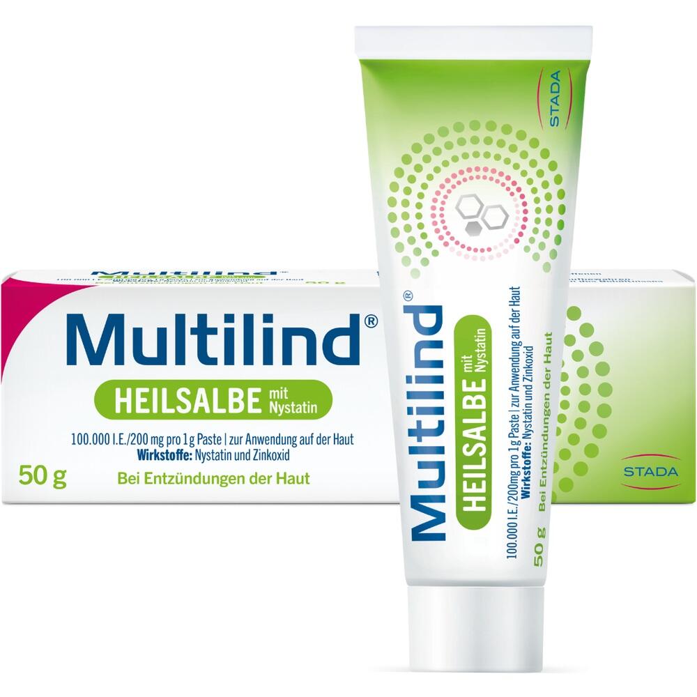 Multilind Heilsalbe mit Nystatin und Zinkoxid
