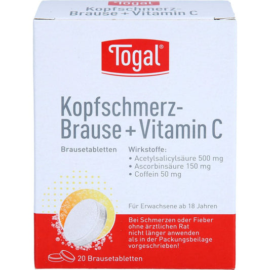 Togal Kopfschmerz-Brause+Vitamin C