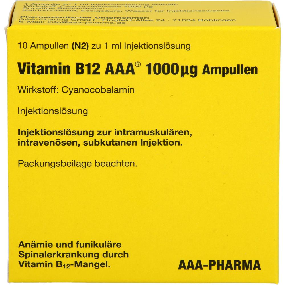 Vitamin B12 AAA 1000 Mikrogramm
