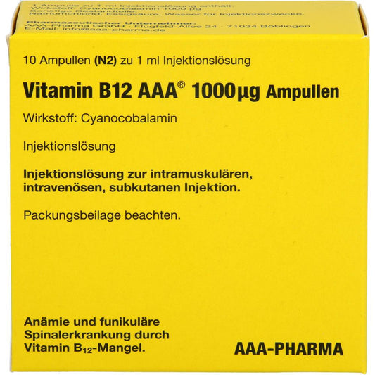 Vitamin B12 AAA 1000 Mikrogramm