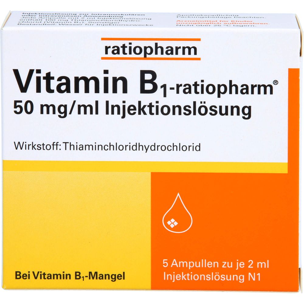 Vitamin B1-ratiopharm 50 mg/ml Injektionslösung
