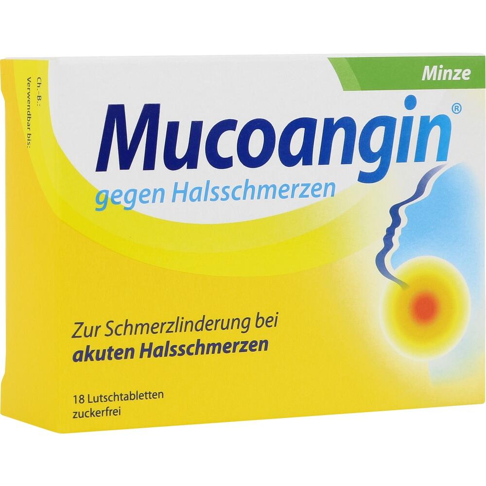 Mucoangin gegen Halsschmerzen Minze