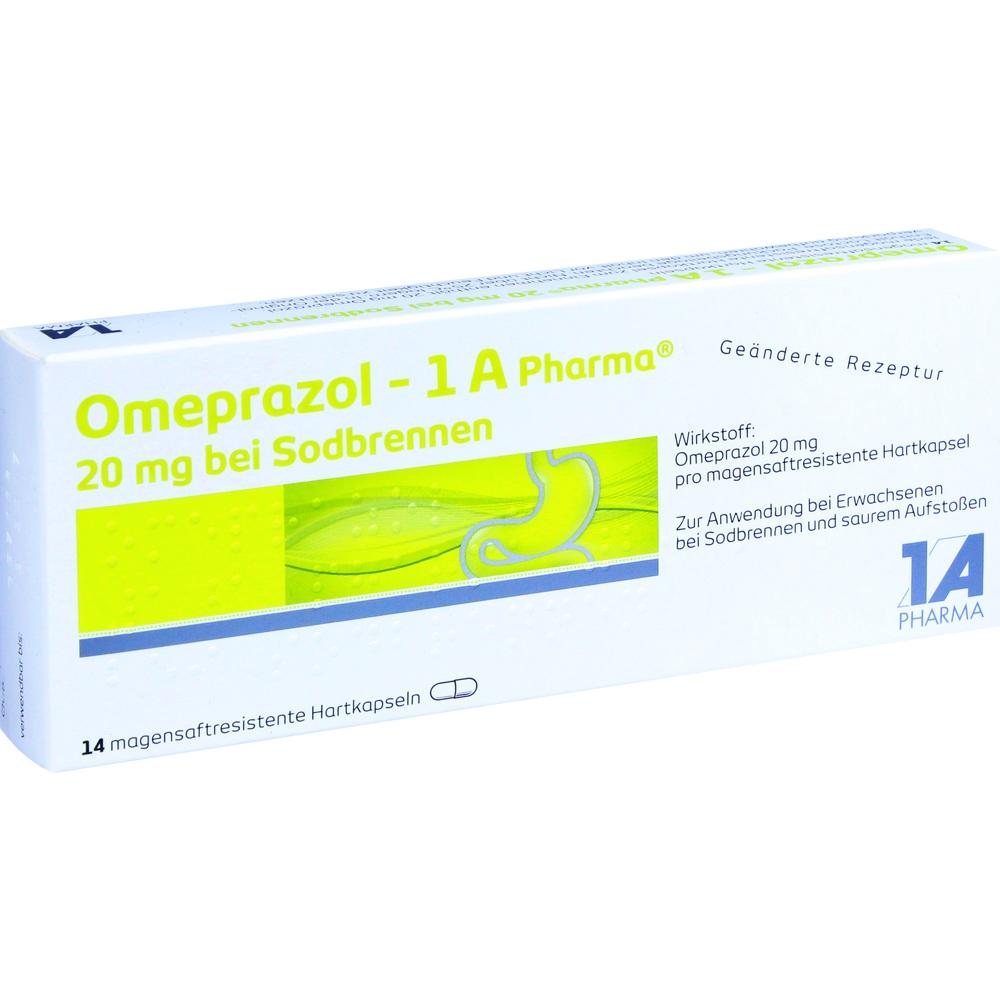 Omeprazol-1A Pharma 20 mg bei Sodbrennen