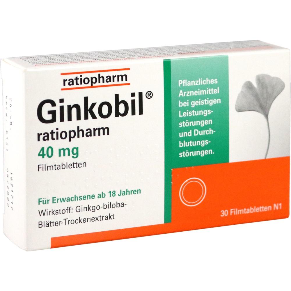 GINKOBIL ratiopharm 40 mg