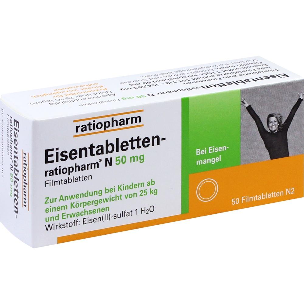 Eisentabletten-ratiopharm N 50 mg