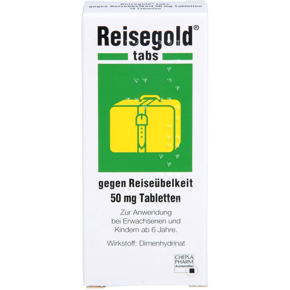 Reisegold tabs gegen Reiseübelkeit