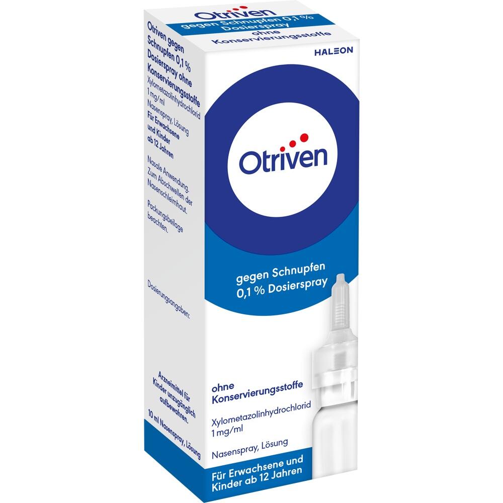 Otriven gegen Schnupfen 0,1 % ohne Konservierungsstoffe 10 ml