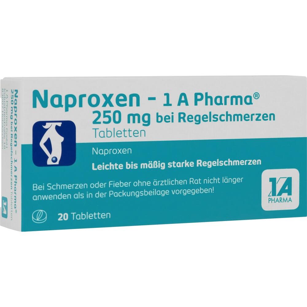 Naproxen-1A Pharma 250 mg bei Regelschmerzen