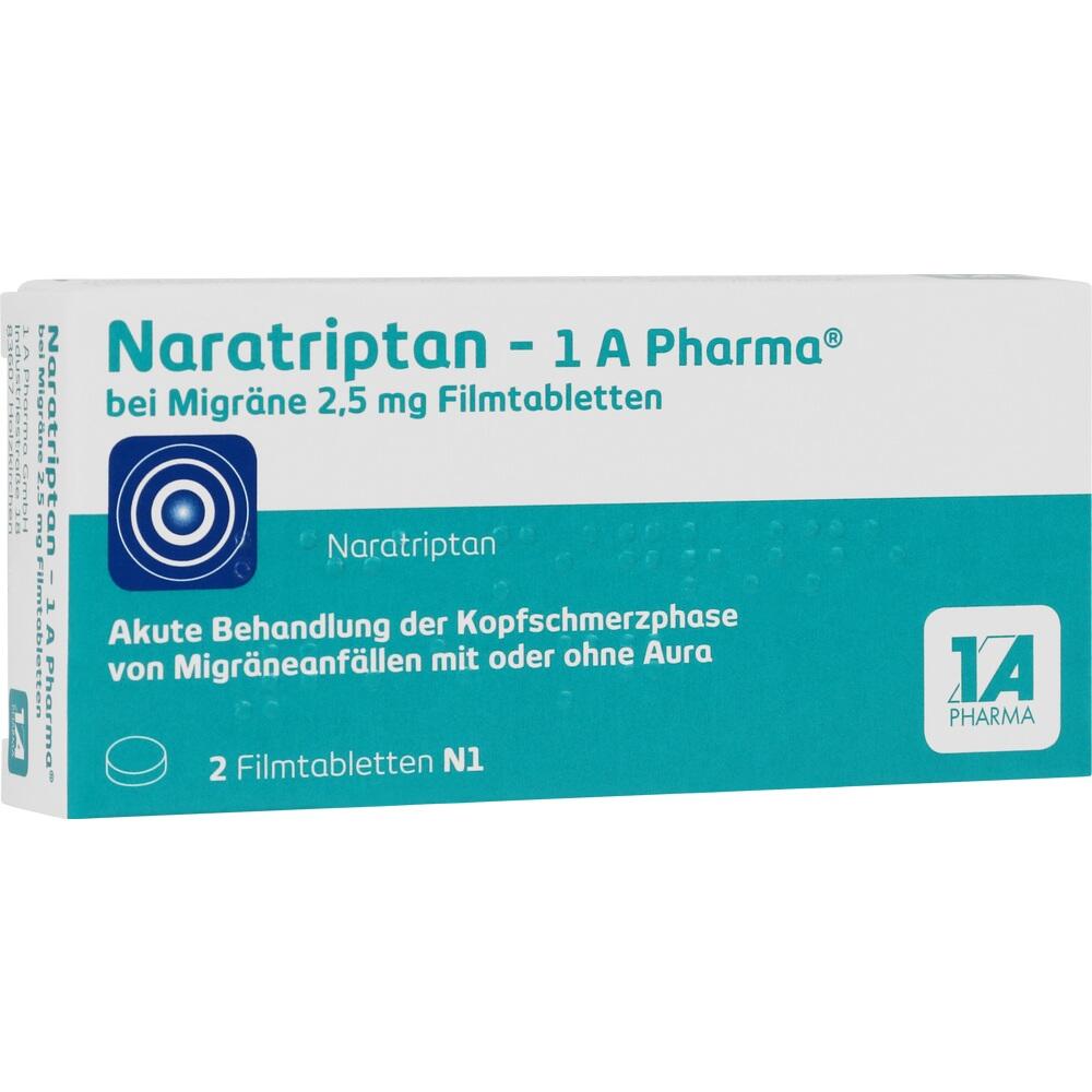 Naratriptan-1A Pharma bei Migräne 2,5 mg