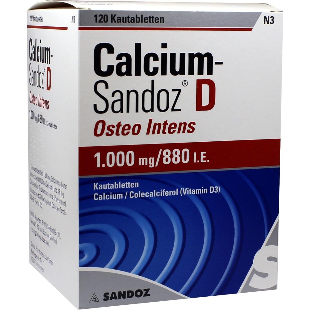 Calcium-Sandoz D Osteo intens 1000 mg/880 I.E.